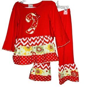 Ann Loren two-piece Christmas outfit 4T/5T New Condition Winter